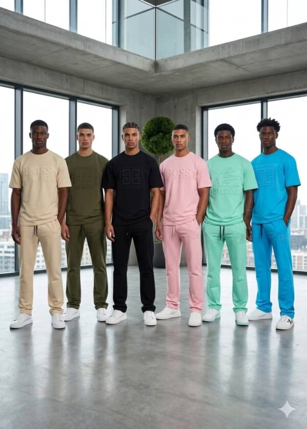 Ensemble homme — chemise + pantalon en gaze de coton gaufrée, léger et respirant (XL-XXL)