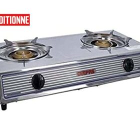 PLAQUE CUISSON 2 FEUX A GAZ GEEPAS GGC31033 CLR INOX 71*33*11 RECOND