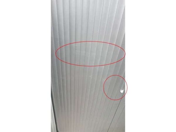 Armoire métallique haute à rideaux FC-RC18 —  (gris) — Reconditionnée