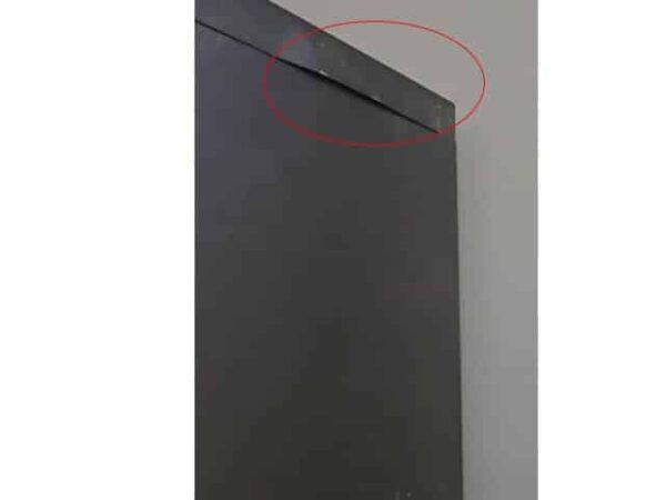 Armoire métallique haute FC‑E18‑D2‑2 — Portes coulissantes (reconditionnée,Noir)
