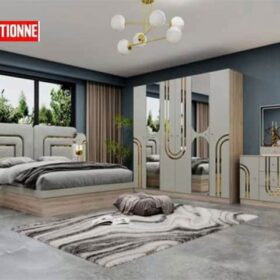 CHAMBRE A COUCHER REF HN 503 MARON/GRIS 2200*540*2200 RECOND Z