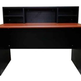 COMPTOIR DE RECEPTION STC C167 (1600x305x285) LIGHT CHERRY/BLACK dest