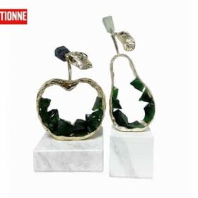 Vase De Decoration Set De 2 Pcs Ref 011 Couleur Vert