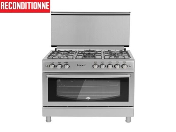 Cuisinière à Gaz Ferre F9P50G2-5 feux inox 90×60 (reconditionnée)