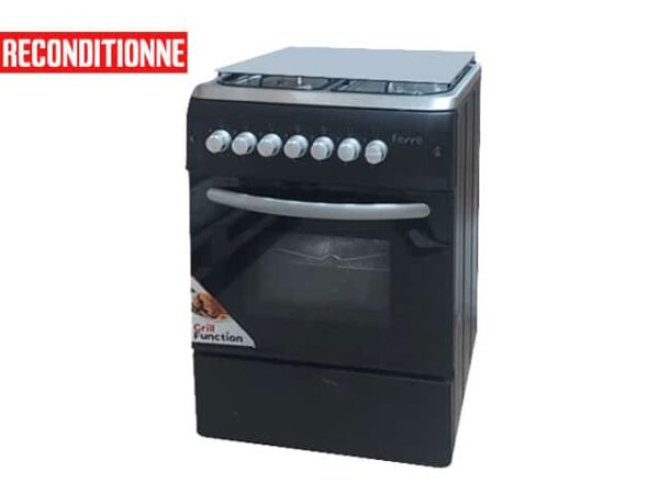 Cuisinière à gaz Ferre — F6S40G2-IB 4 feux 60x60 (reconditionnée)