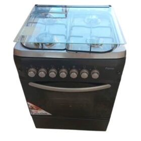 CUISINIERE 4 FEUX FERRE 60X60 F6S40G2-IB GRIS/NOIR RECOND