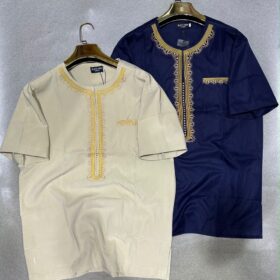 Chemise africaine homme à manches courtes — tissu léger (Tailles L à XXXL) – Image 2
