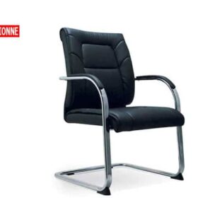 FAUTEUIL PRESIDENT CUIR 9433H PIETEMENT EN BOIS NOIR 110*80*68 RECON