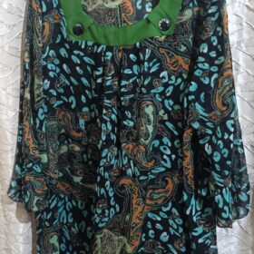 Tunique Femme Grande Taille – Imprimé Floral Total – Manches Longues – Taille M – Image 2