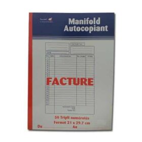 MANIFOLD FACTURE TRIPLI A4 210X297 LAUREAT AUTOCOPIANT DESTOCKAGE