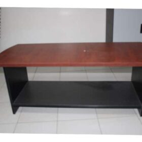 TABLE BASSE DE BUREAU BT02-1 DIM 1200*500*455 ROUGE POMME & NOIR DEST
