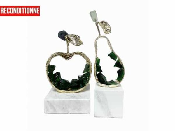 Vase De Decoration Set De 2 Pcs Ref 011 Couleur Vert
