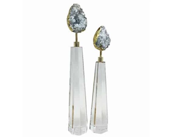 Vase De Décoration Set De 2 Pièces Ref 07 Couleurs Gris Doré Reconditionné Vase De Décoration Set De 2 Pièces Ref 07 Couleurs Gris Doré Reconditionné
