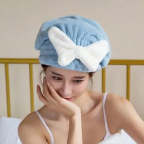 Bonnet de séchage pour cheveux en coton — 4 coloris – Image 4