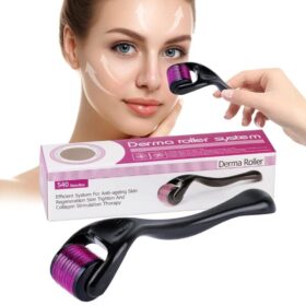 Derma Roller cosmétique — Rose & Noir Derma Roller cosmétique — Rose & Noir