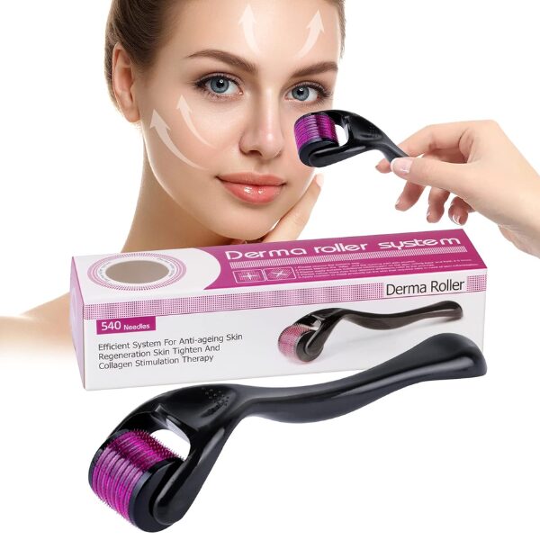 Derma Roller cosmétique — Rose & Noir Derma Roller cosmétique — Rose & Noir