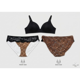 Ensemble Lingerie Femme: Soutien-gorge (10C/D) et Culotte en dentelle et Imprimé Léopard ( 6 ) Ensemble Lingerie Femme: Soutien-gorge (10C/D) et Culotte en dentelle et Imprimé Léopard ( 6 )