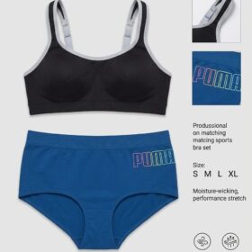 Pack 2 lingerie Femme — Noir & Bleu — Taille M
