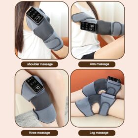 Genouillère chauffante et massante rechargeable — écran LED, infrarouge, USB – Image 3
