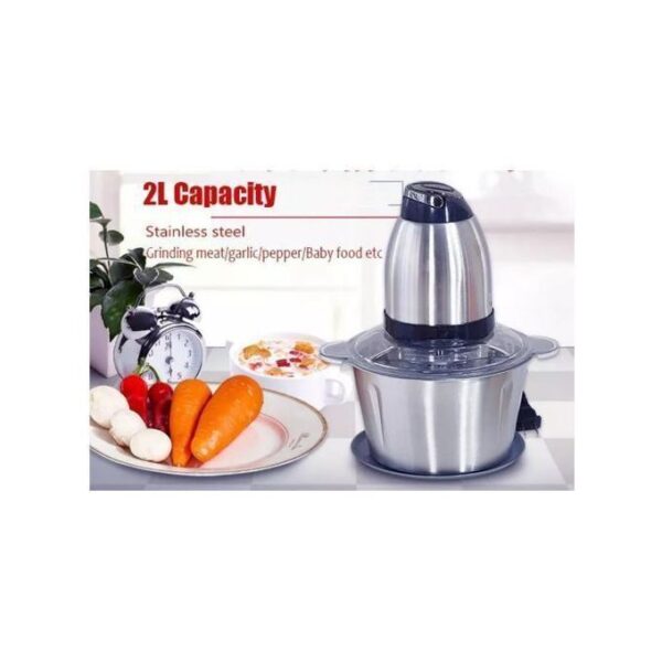 Hachoir à viande électrique inox 2 L Hachoir à viande électrique inox 2 L