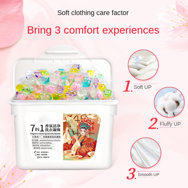 Capsules de lessive 7-en-1 — Boîte 50 unités, parfum fruité, concentration 8X