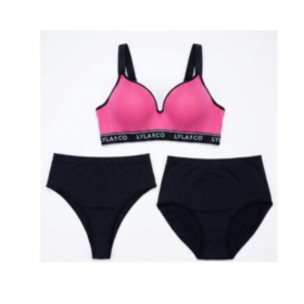 Ensemble Lingerie : Soutien-Gorge Rose taille 14B & Lot de 2 Culottes Taille UK 12/EUR 40 Ensemble Lingerie : Soutien-Gorge Rose taille 14B & Lot de 2 Culottes Taille UK 12/EUR 40