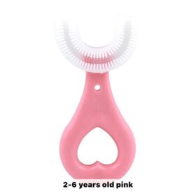 Brosse à dents 360° enfant 2-12 ans – Rose