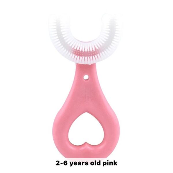 Brosse à dents 360° enfant 2-12 ans – Rose
