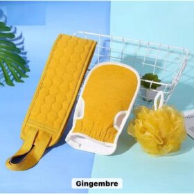 Lingettes exfoliantes – Jaune moutarde