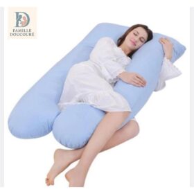 Coussin de grossesse 145 x 85 cm – Bleu