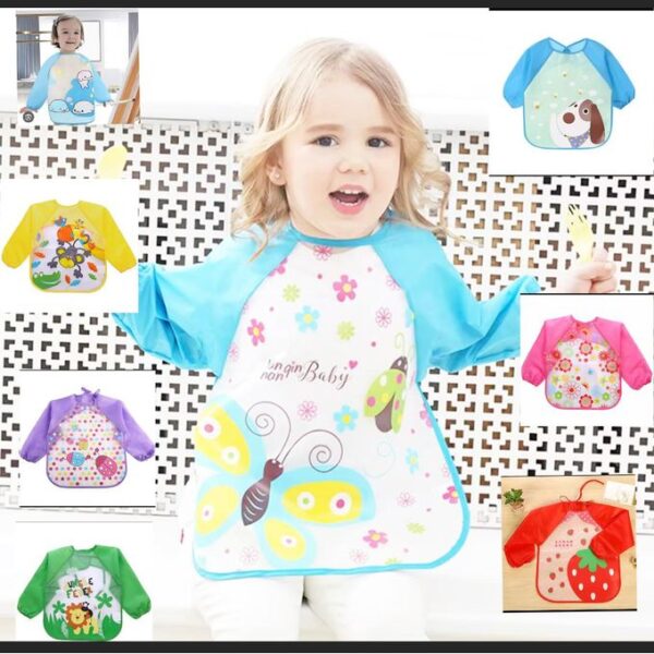 Bavoir imperméable à manches longues 0-6 ans Bavoir imperméable à manches longues 0-6 ans