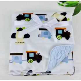 Couverture douce pour bébé 102 x 76 cm – Bleu Couverture douce pour bébé 102 x 76 cm – Bleu