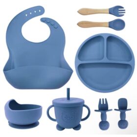 Set de repas bébé en silicone