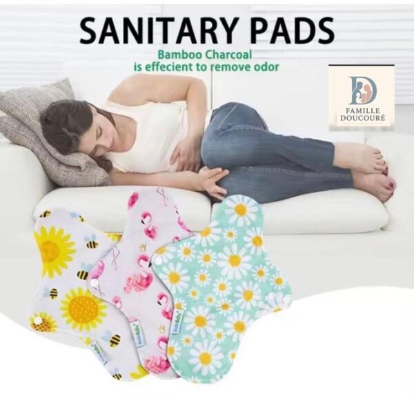 Serviettes hygiéniques lavables Serviettes hygiéniques lavables