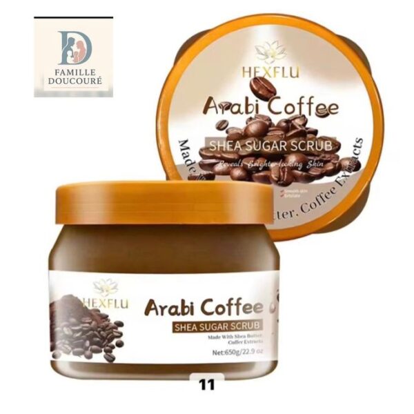 Gommage au sucre au café arabe-650 g Gommage au sucre au café arabe-650 g