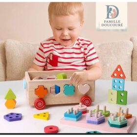 Jouet Montessori 3-en-1 en bois