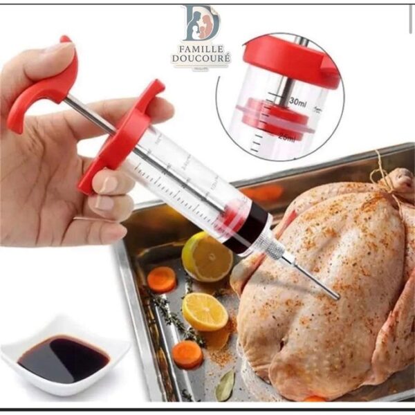Injecteur de marinade 30 ml – Rouge Injecteur de marinade 30 ml – Rouge