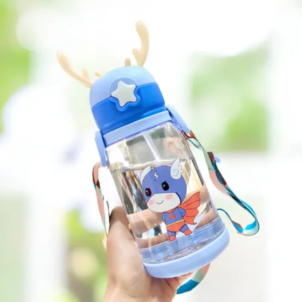 Gourde scolaire transparente 800 ml – Bleu Gourde scolaire transparente 800 ml – Bleu