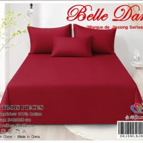 Ensemble Drap 3 Pièces(1 draps/2 taies d 'oreillers) 100% Coton – Qualité Supérieure – Image 2