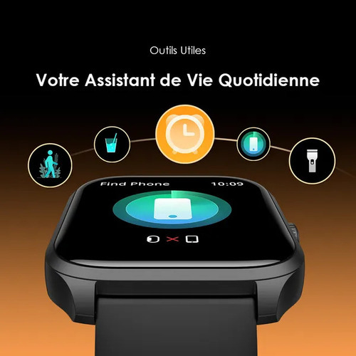 Oraimo Watch 5 (OSW-804) — Montre connectée 2,01" HD, appels Bluetooth, suivi santé & 105 modes sportifs Oraimo Watch 5 (OSW-804) — Montre connectée 2,01" HD, appels Bluetooth, suivi santé & 105 modes sportifs