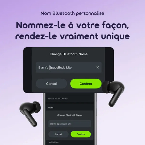 Oraimo SpaceBuds Lite — Écouteurs Bluetooth True Wireless (Noire)