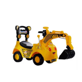Porteur bébé excavatrice – Jaune et noir (Jouet bébé)