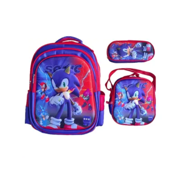 Sac à dos scolaire 3 pièces garçons