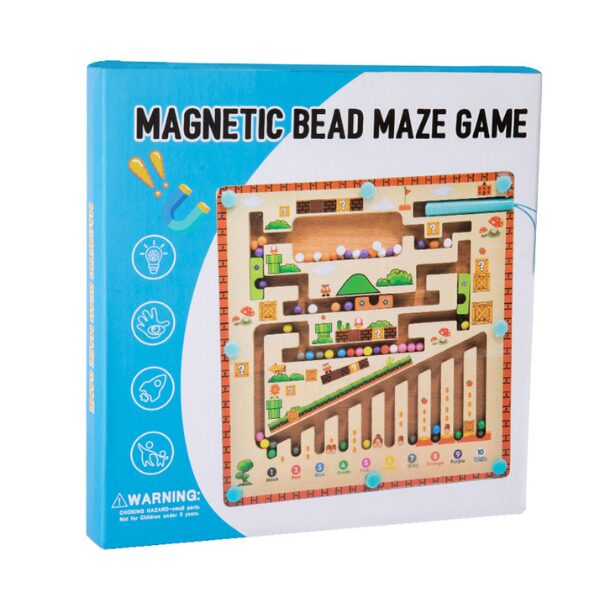 Jeu labyrinthe magnétique en bois