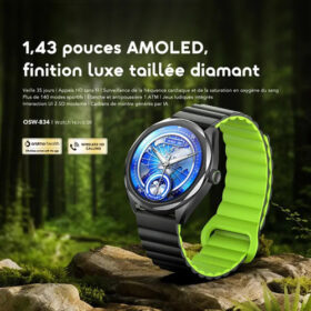Oraimo Watch Nova 2R – Montre connectée AMOLED 1,43" • 300 mAh, 10j d'usage / 35j veille – Image 2