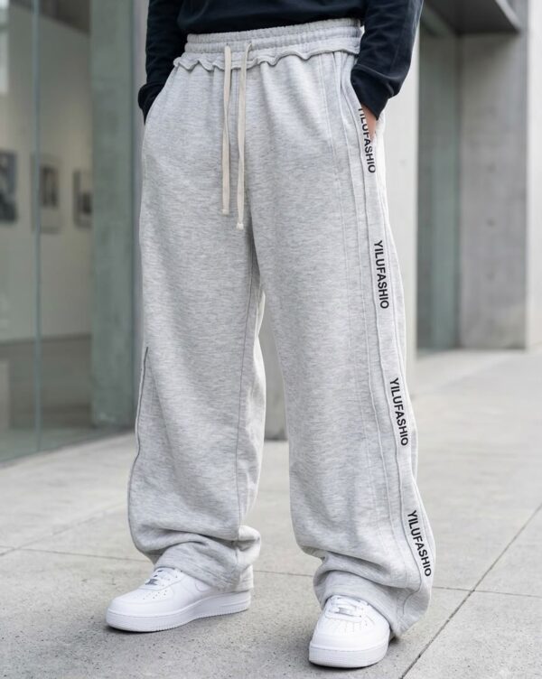 Pantalon de jogging homme en coton - taille élastique & cordon (XL–XXXXL)
