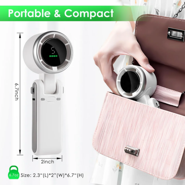 Mini ventilateur rechargeable Noir/ Vert/ Blanc Mini ventilateur rechargeable Noir/ Vert/ Blanc