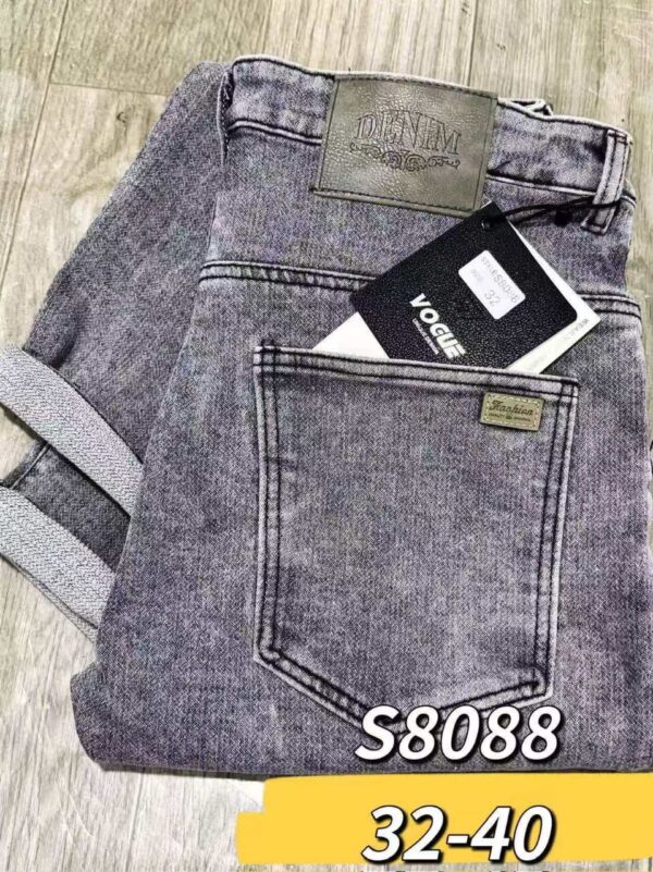 Jeans denim - (tailles 32–40) — bleu / noir / gris