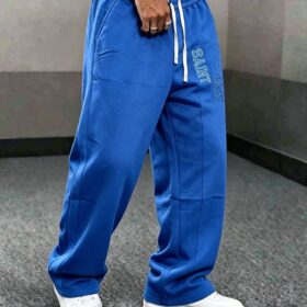Pantalon de jogging homme en coton - taille élastique & cordon (XL–XXXXL) – Image 11