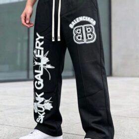 Pantalon de jogging homme en coton - taille élastique & cordon (XL–XXXXL) – Image 5